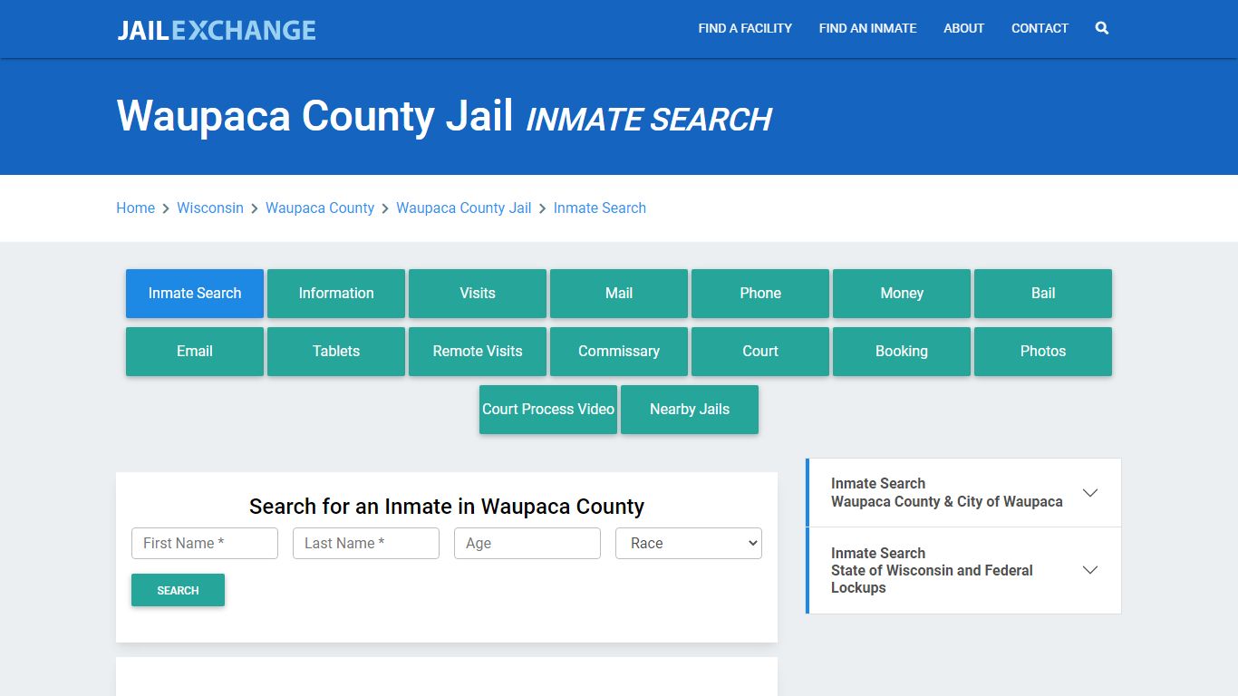 Waupaca County Jail, WI Inmate Search: Roster & Mugshots